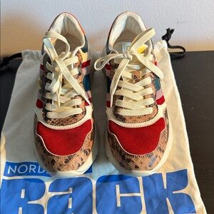 Cavalli Class Red and White Athletic Shoes